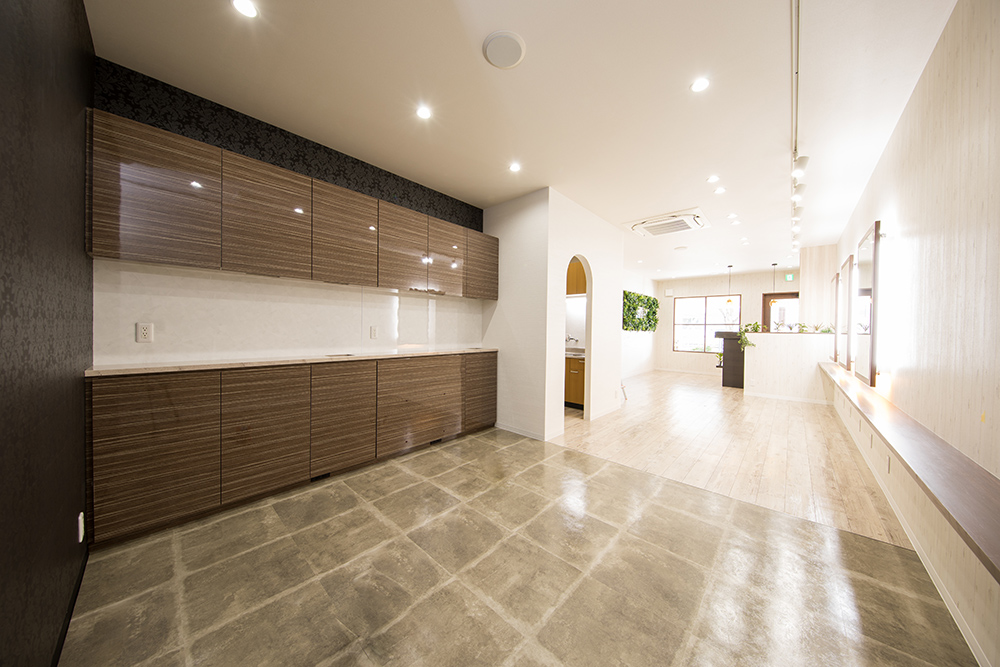 大阪府　美容院　新装工事