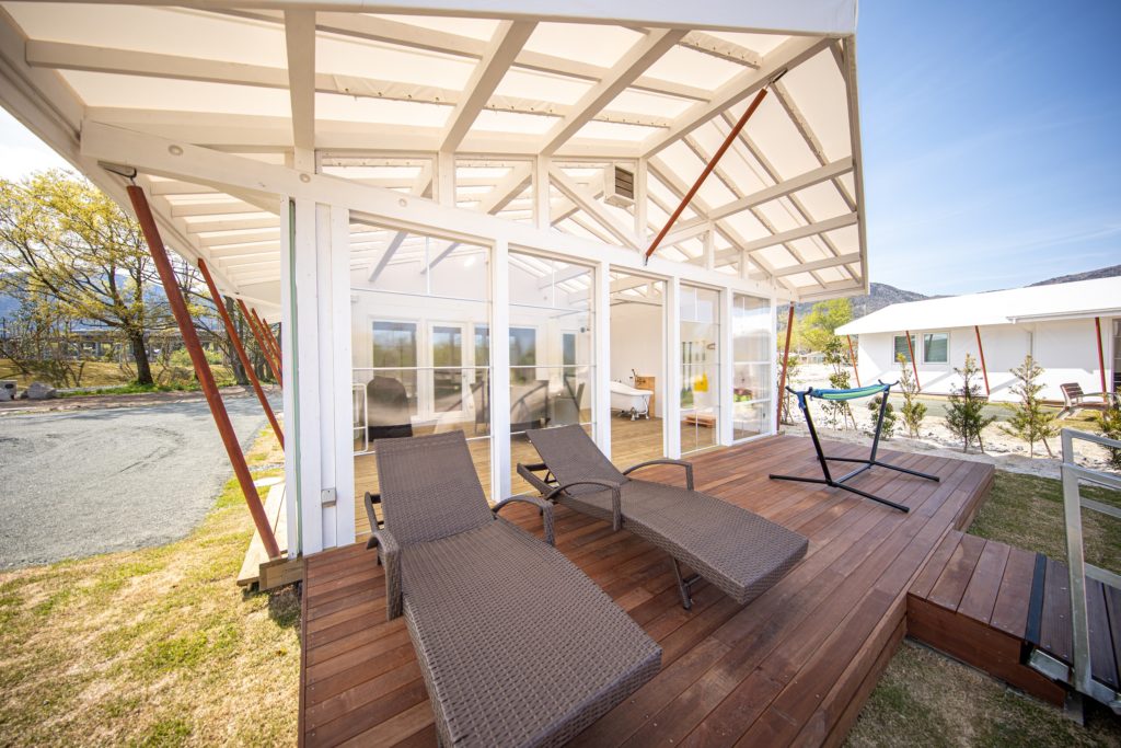 滋賀県　大型グランピング施設　新装工事