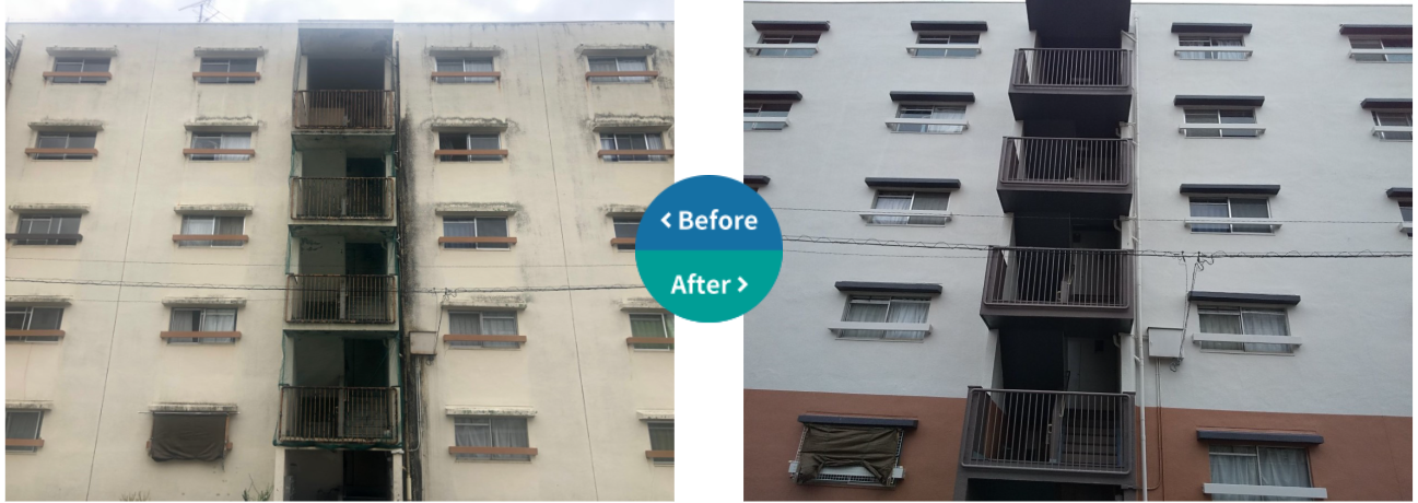 静岡県　マンション２棟イメージアップ工事