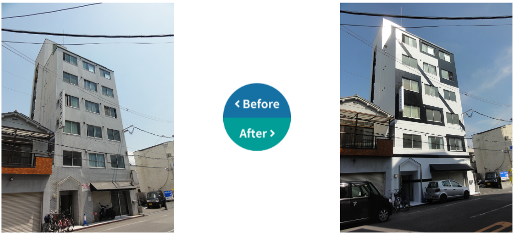 大阪府　マンション　外壁防水改修工事