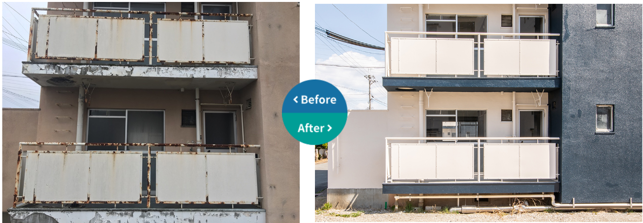 兵庫県　マンション３棟イメージアップ工事