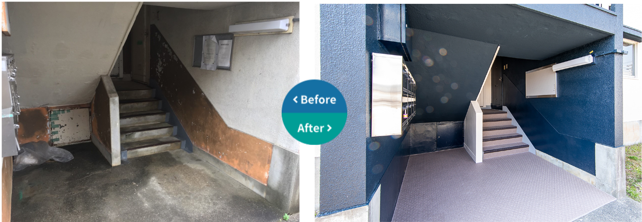 兵庫県　マンション３棟イメージアップ工事