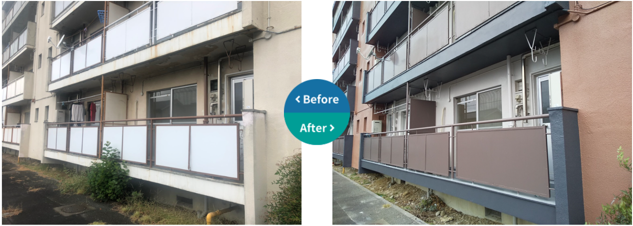 静岡県　マンション２棟イメージアップ工事