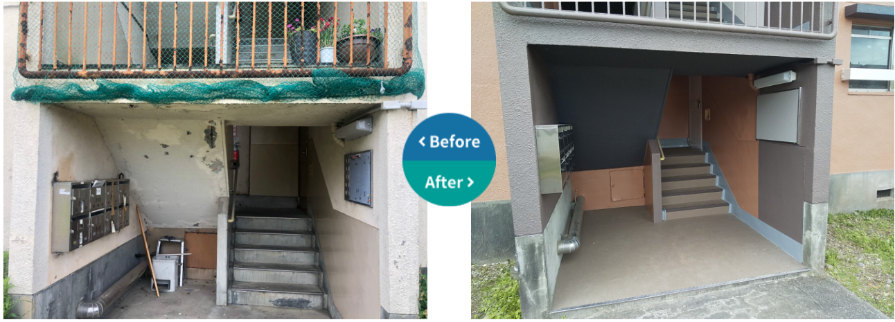 静岡県　マンション２棟イメージアップ工事