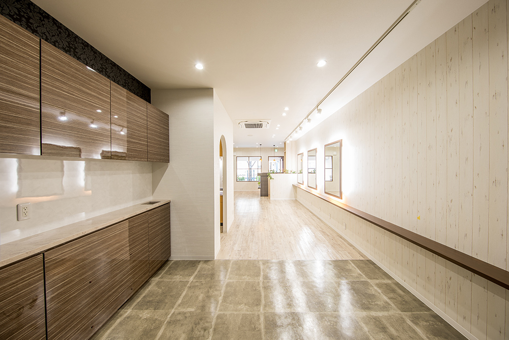 大阪府　美容院　新装工事